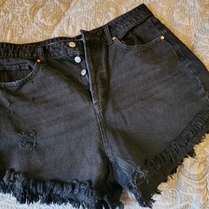 wild fable Black denim shorts